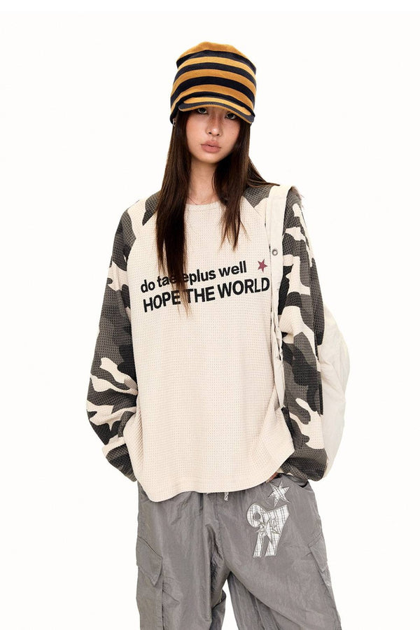 Camo Raglan Longsleeve Shirt