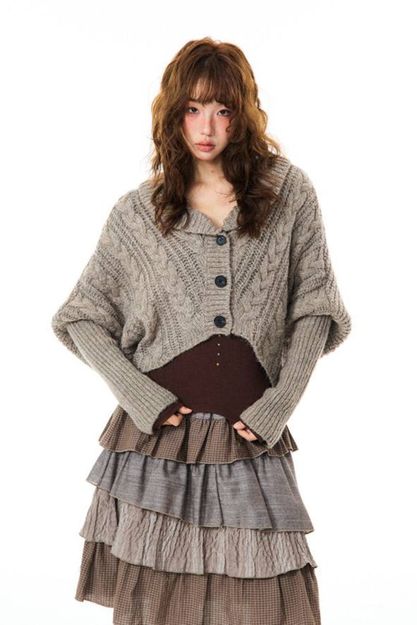 Autumn Knit Batwing Cardigan