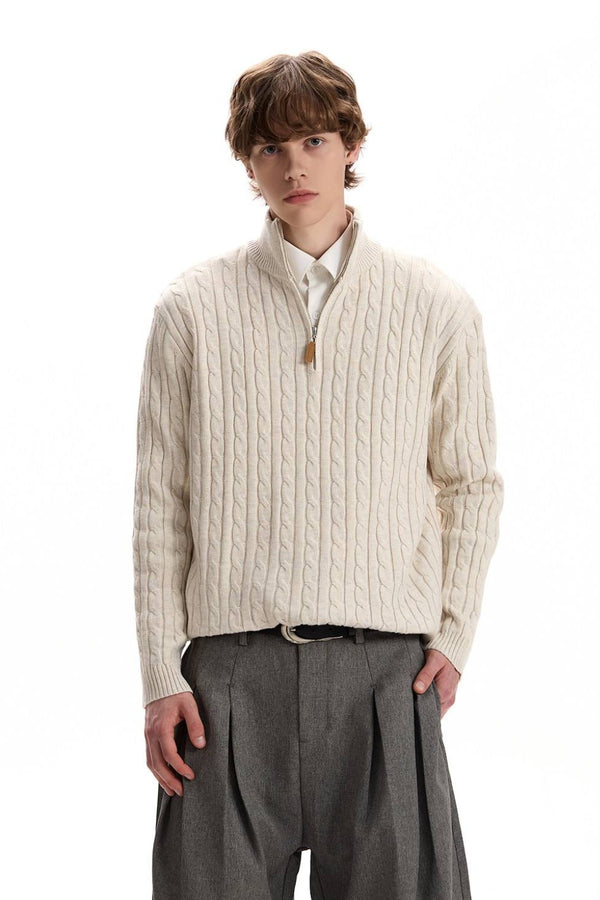 Calvin Mock Neck Sweater