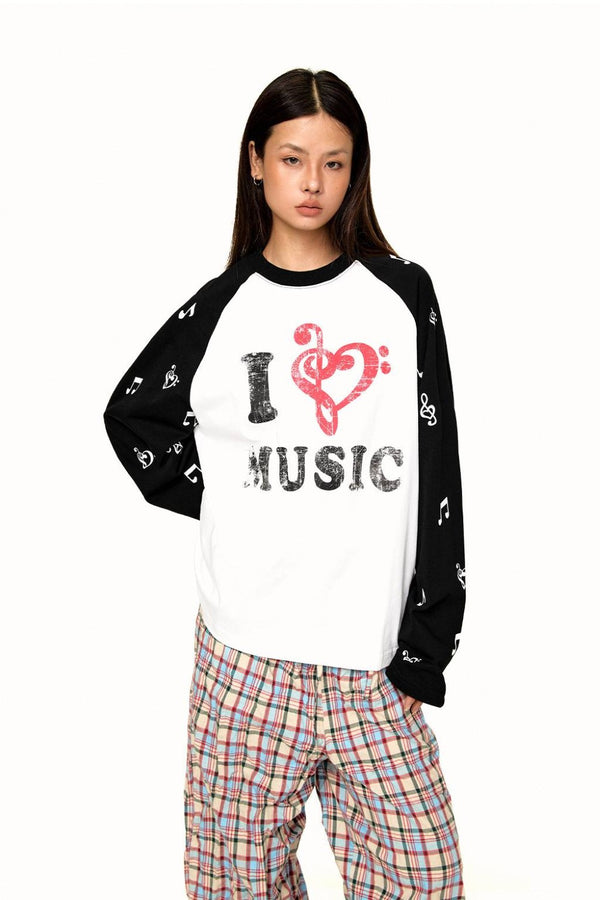 Love Music Raglan T-Shirt