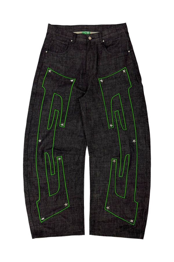Electric Outline Barrel Jeans