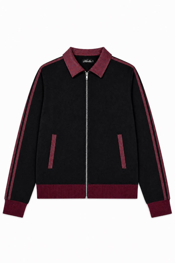 Embroidered Panther Suede Jacket