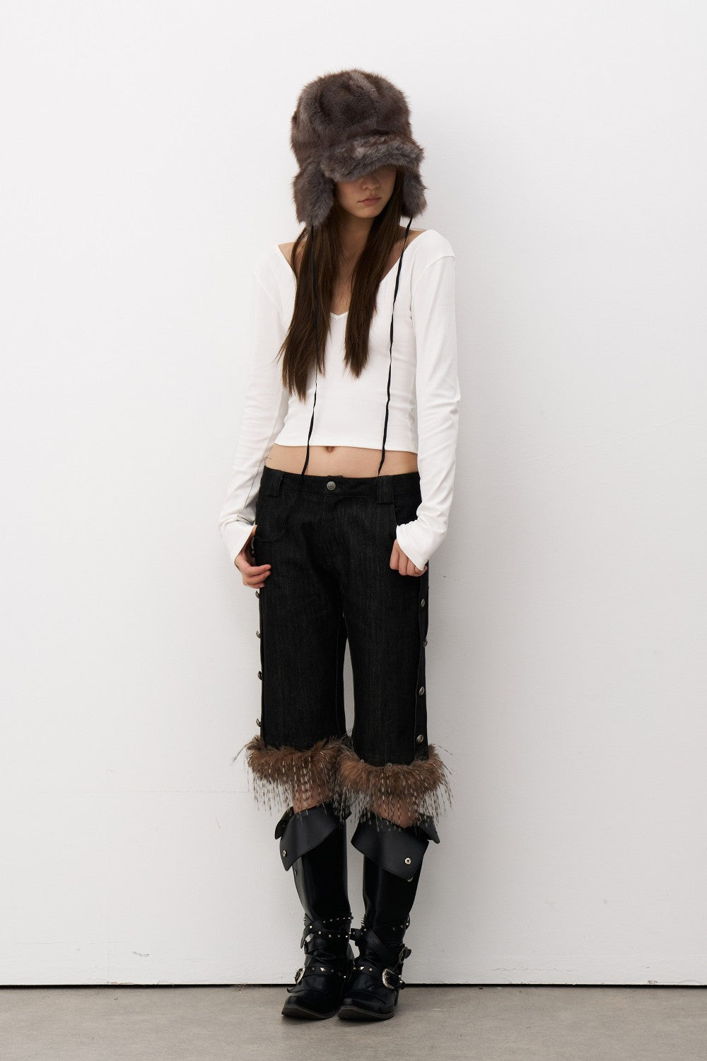 Fluffy Faux Fur Winter Hat