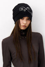 Sequin Swirl Knit Beanie