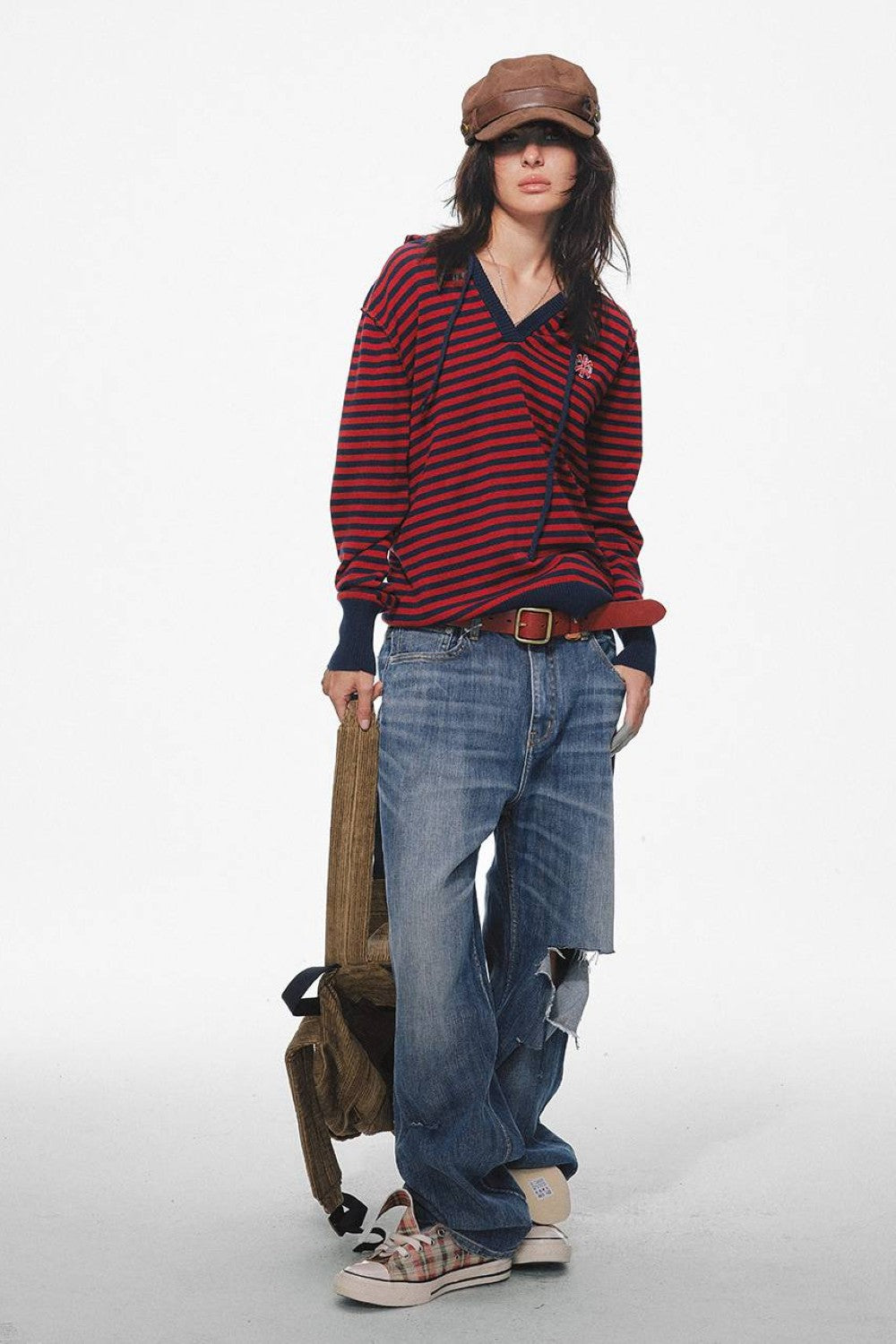 Redline Retro Striped Hoodie