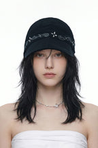 Rhinestone Star Vine Cap