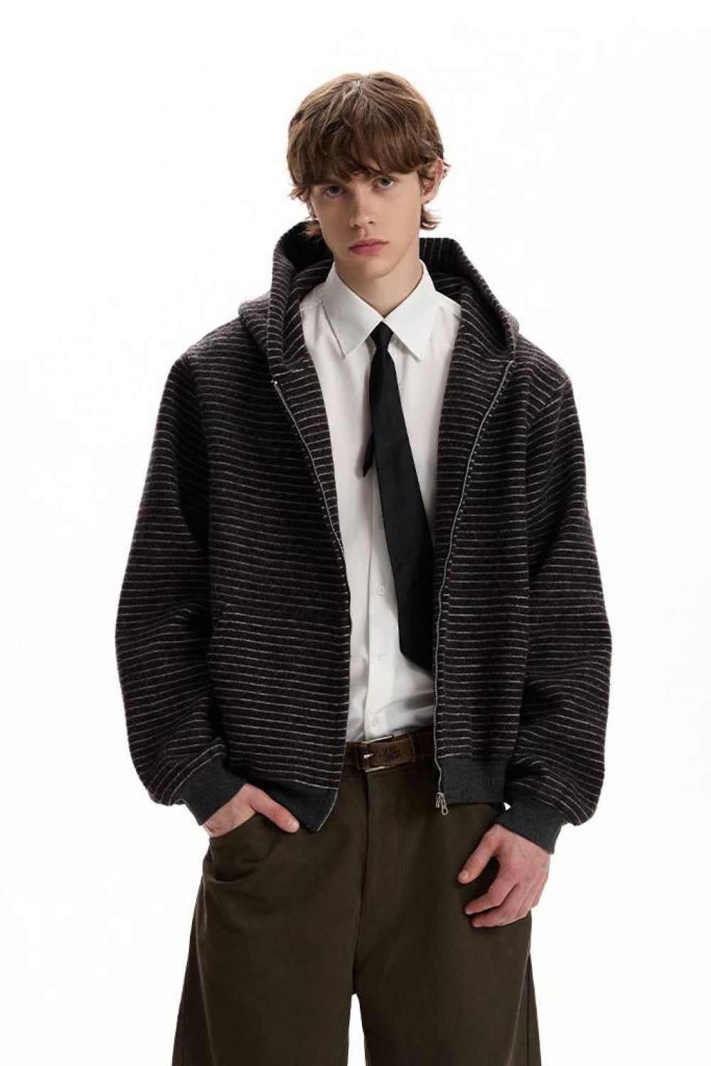 Hudson Striped Hooded Jacket