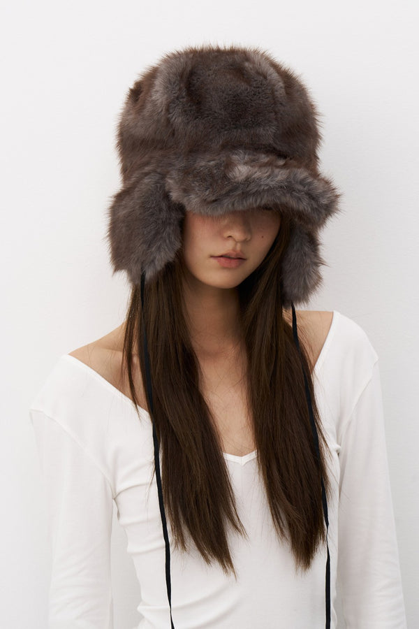 Fluffy Faux Fur Winter Hat