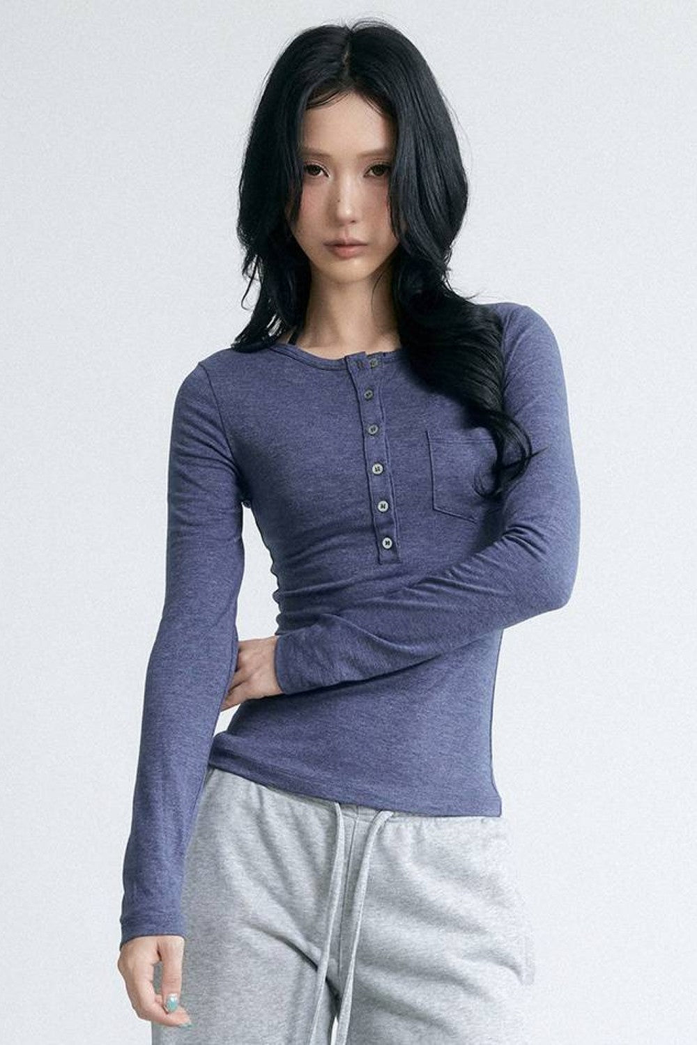 Soft Focus Henley Top