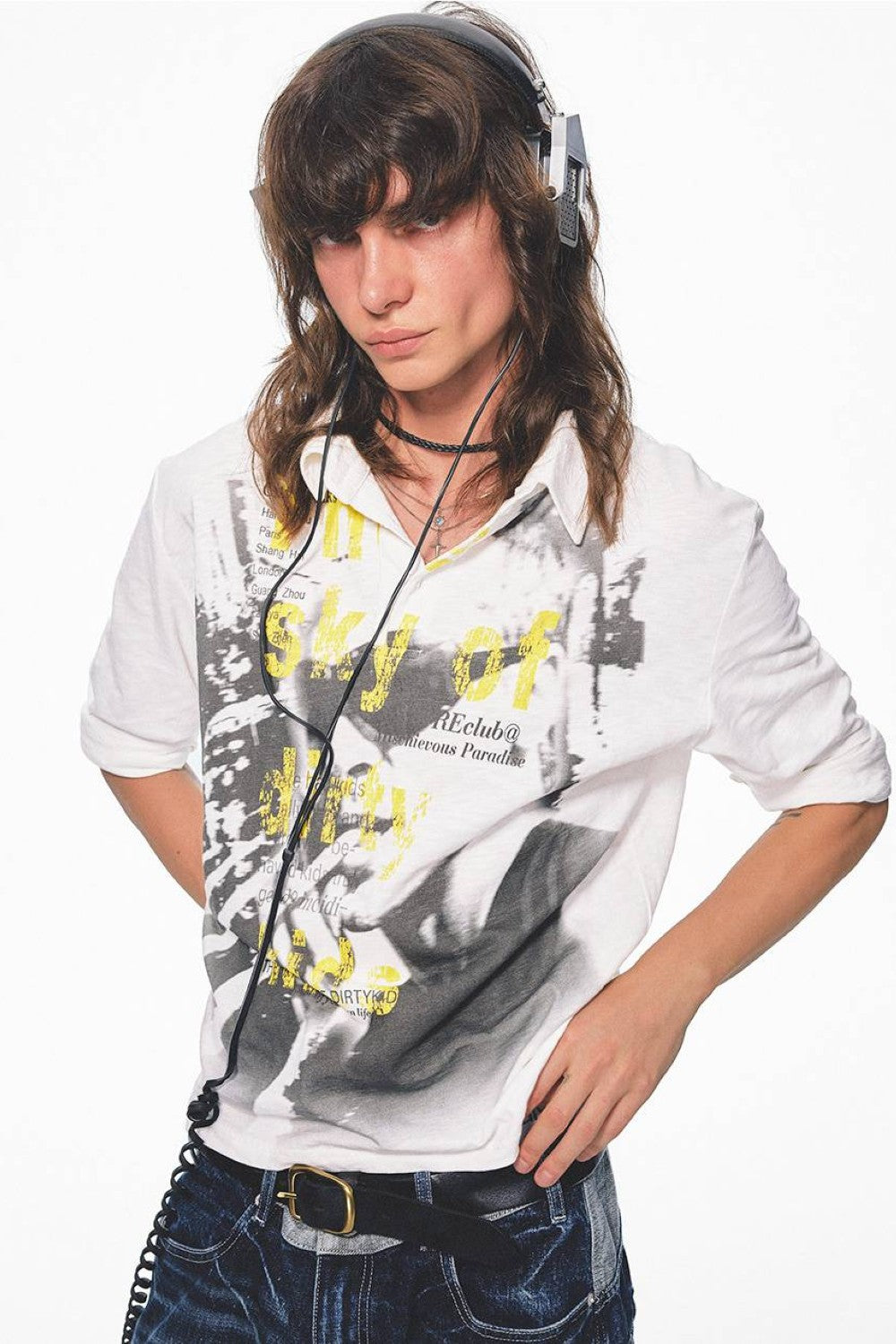 Faded Vision Graphic Polo