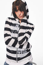 Silver Script Striped Jacket