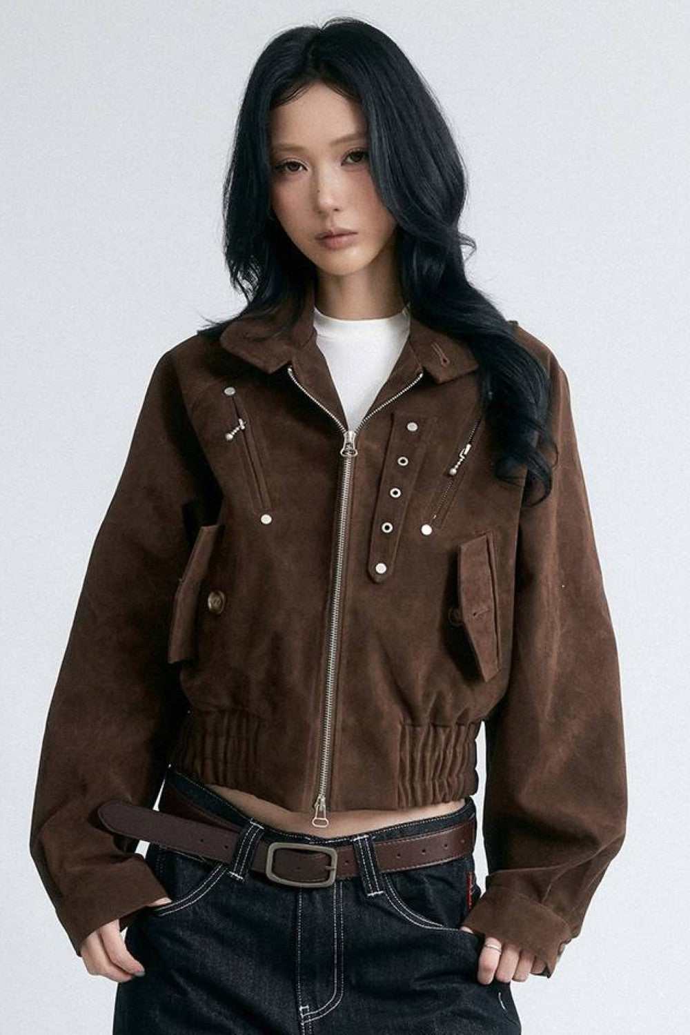 Studded Horizon Cropped Jacket