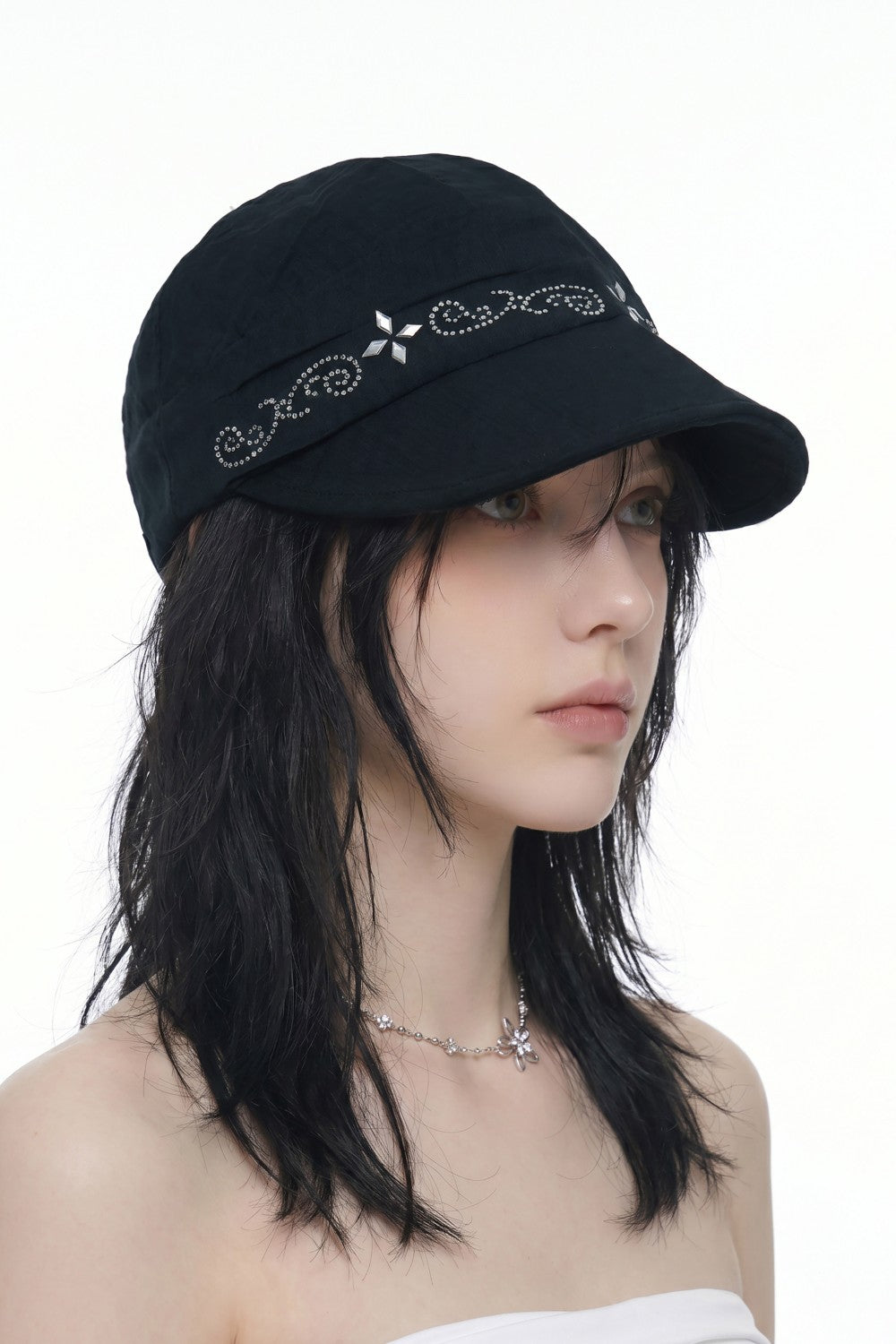 Rhinestone Star Vine Cap