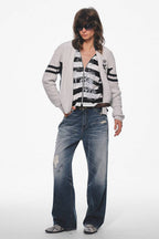 Ivory Crest Cable Cardigan