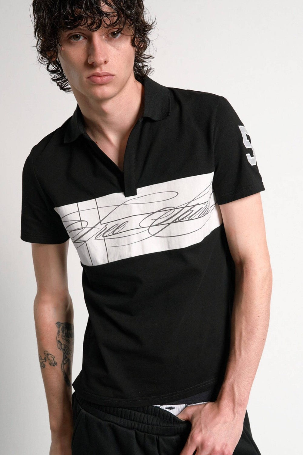 Lucien Script Block Polo