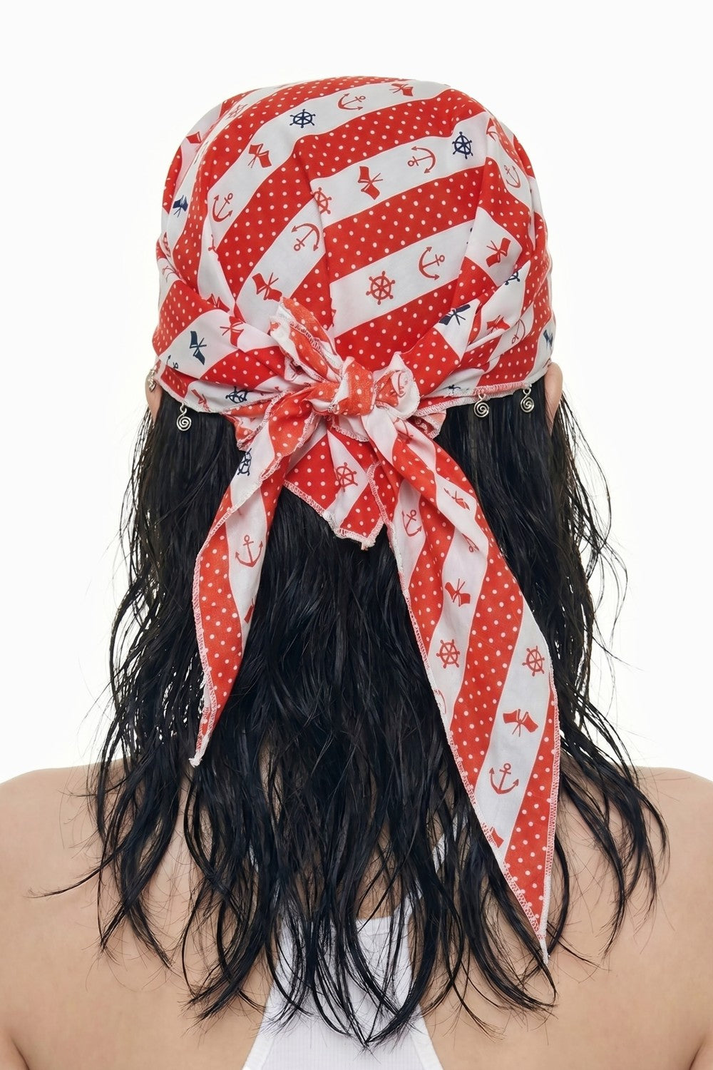 Sailor Print Charm Bandana