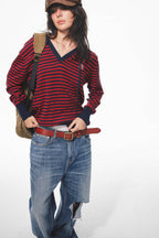 Redline Retro Striped Hoodie