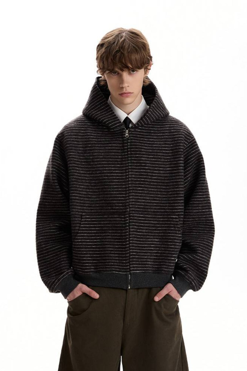 Hudson Striped Hooded Jacket