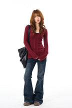 Amethyst Cable Knit Top