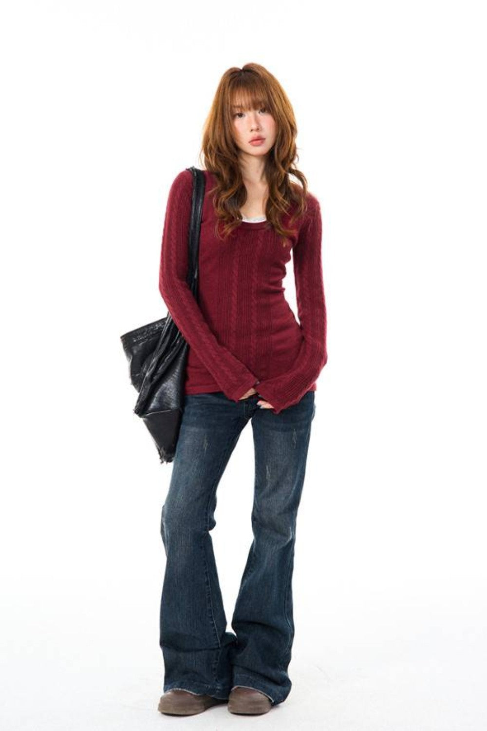 Amethyst Cable Knit Top
