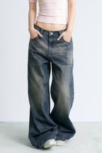 Washed Galaxy Wide Jeans