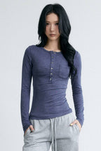 Soft Focus Henley Top