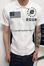 Vintage Racing Contrast Polo