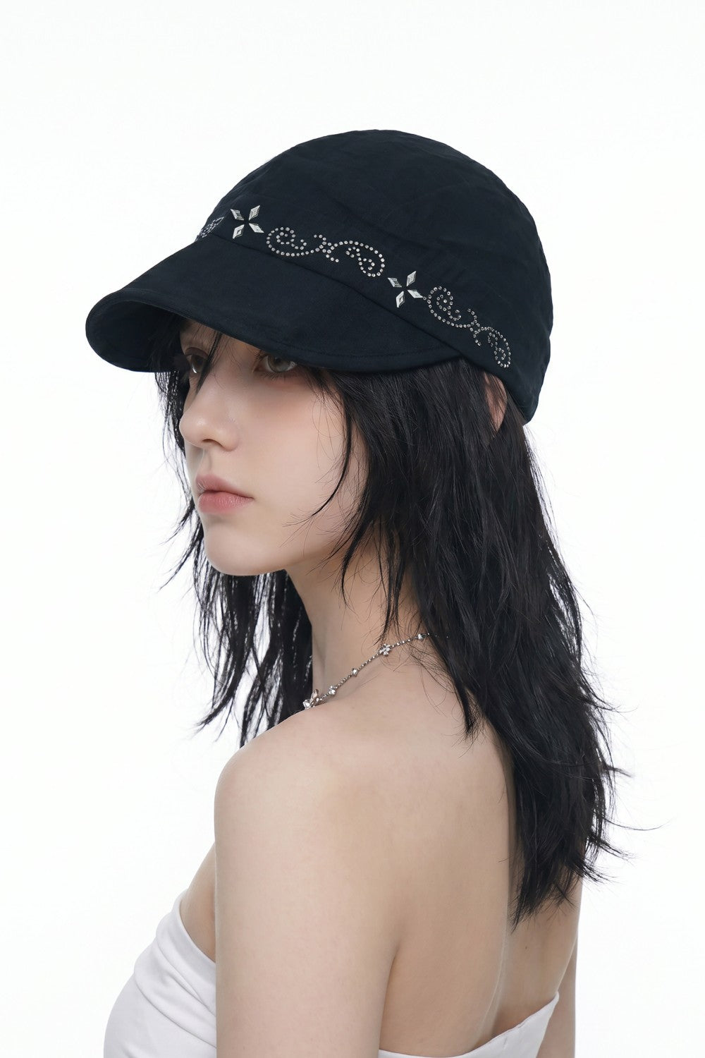 Rhinestone Star Vine Cap