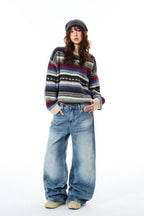 Blue Divide Wide Jeans