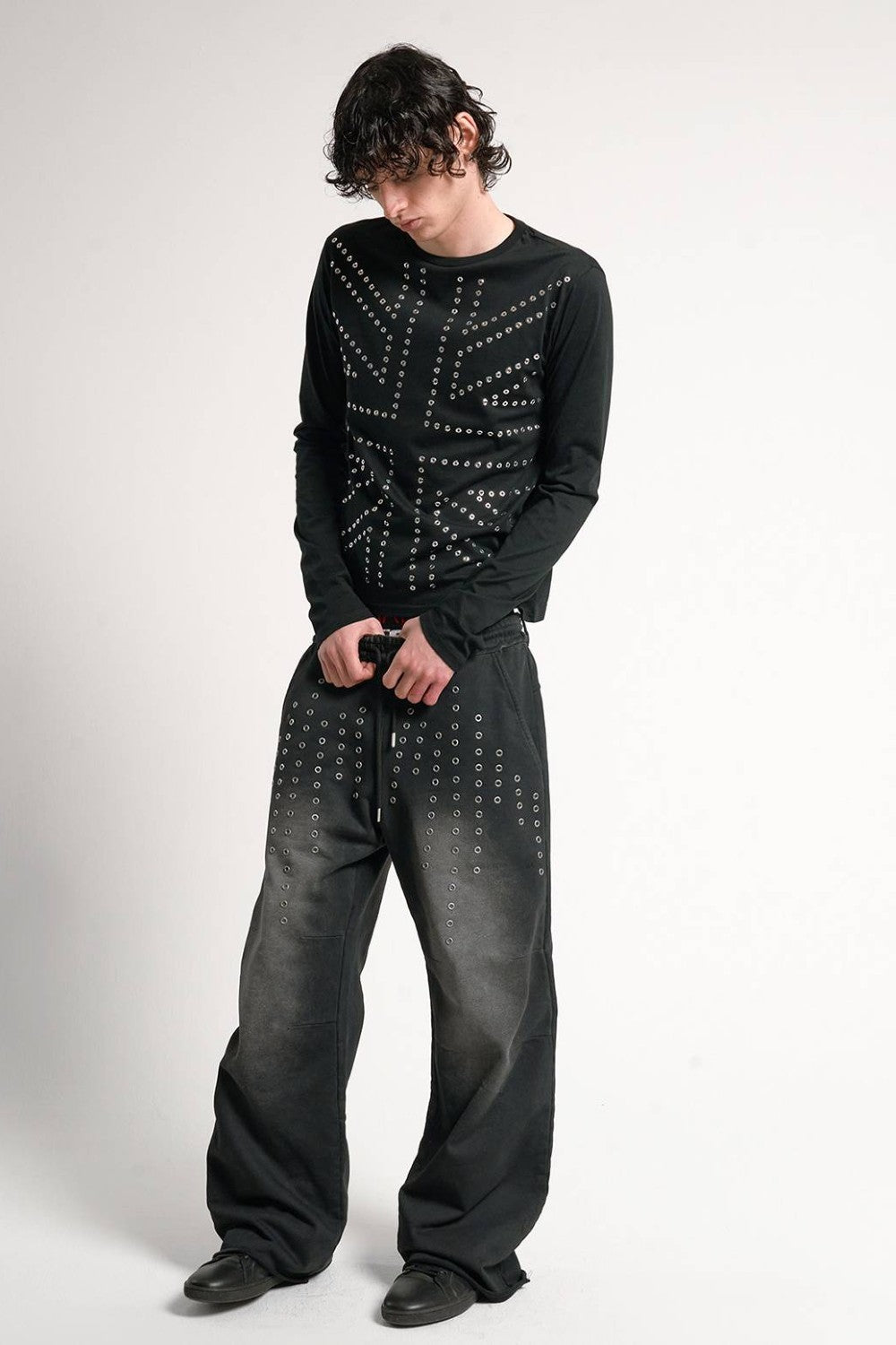 Studded Crystal Long Sleeve