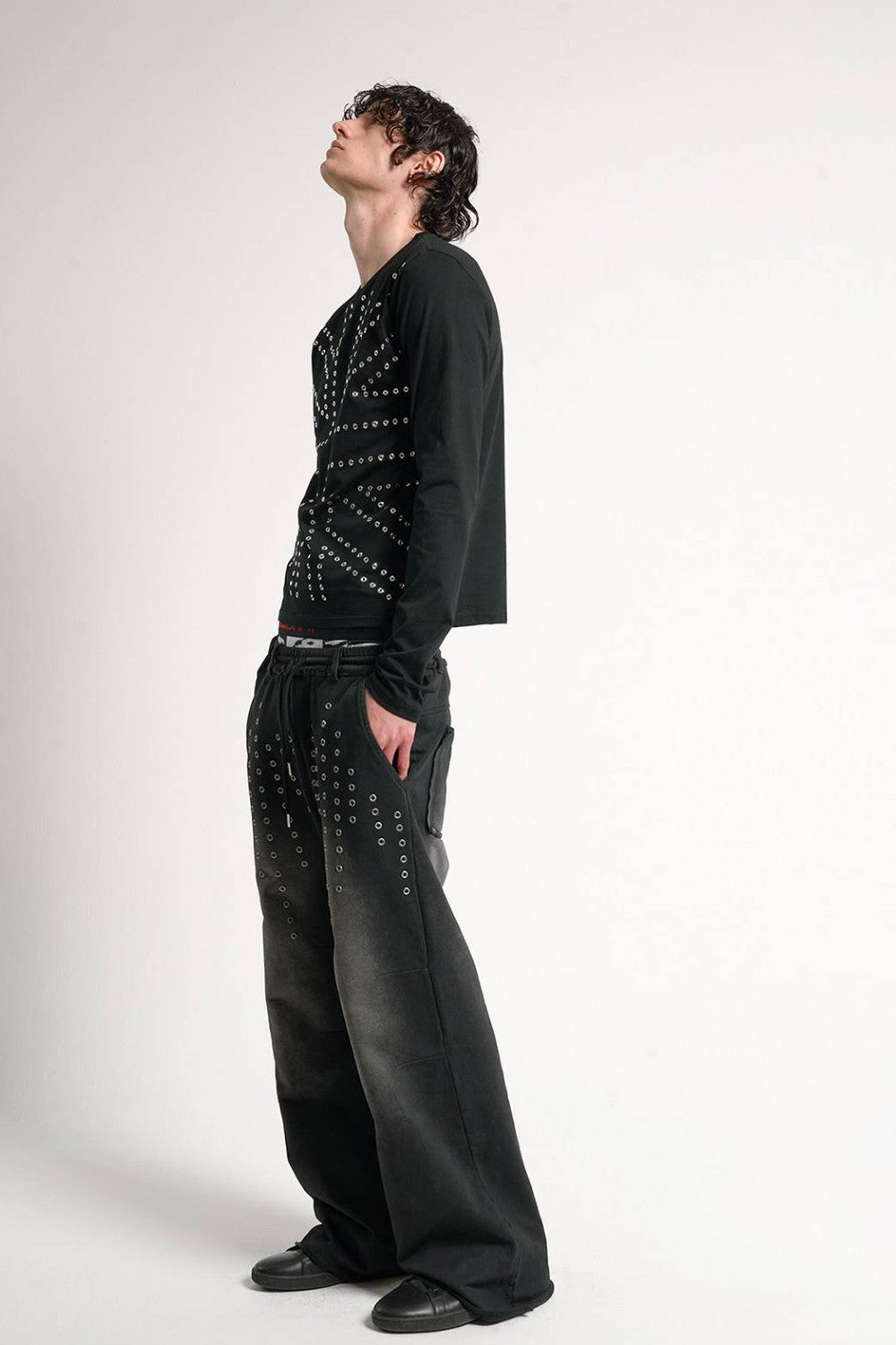 Studded Crystal Long Sleeve