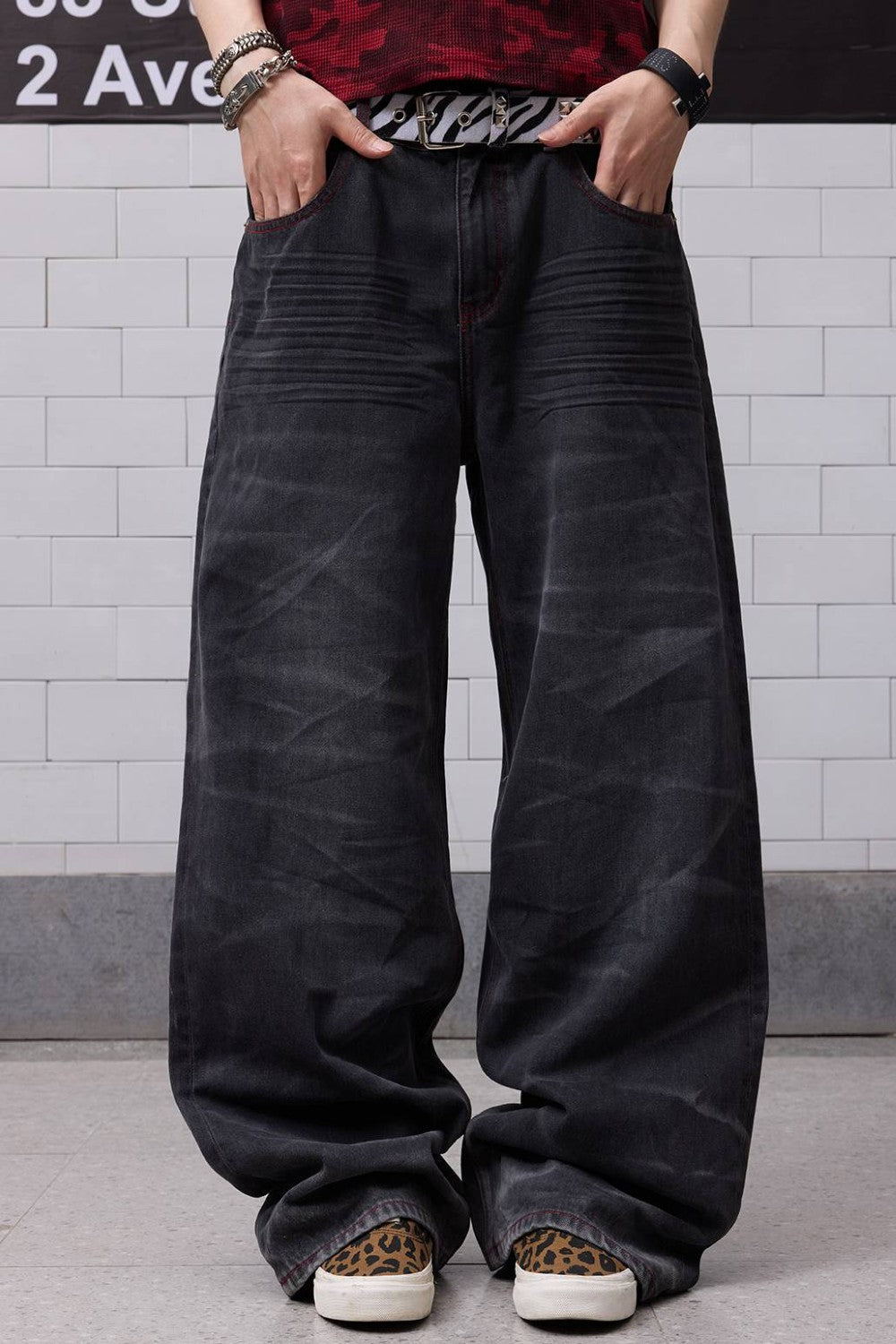 Topstitch Angel Wing Jeans