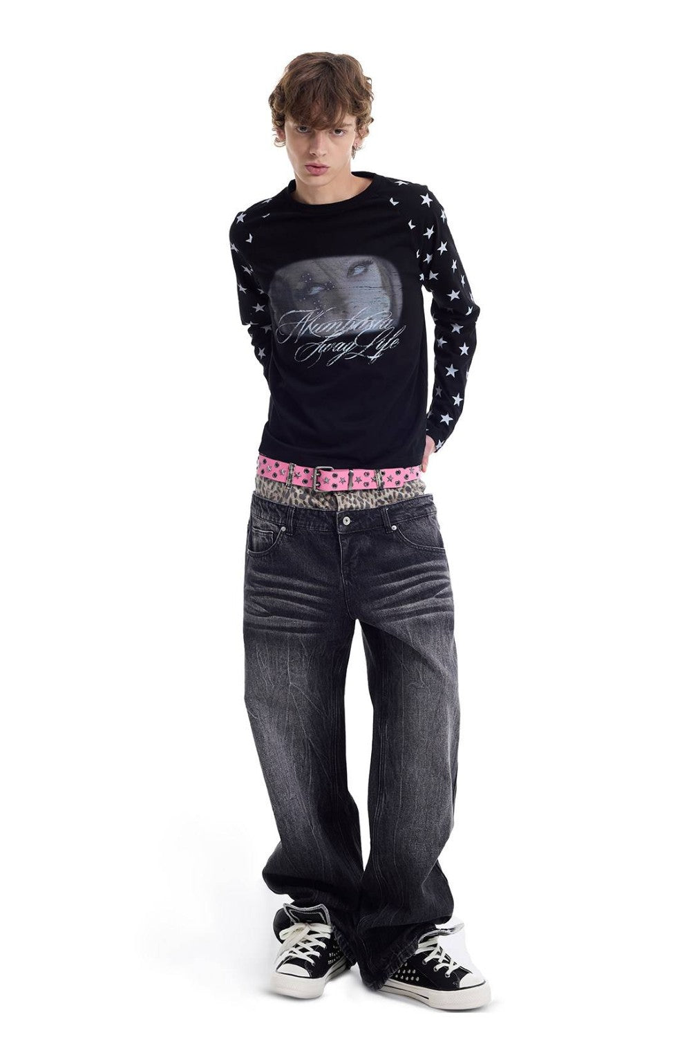 Script Star Graphic Longsleeve