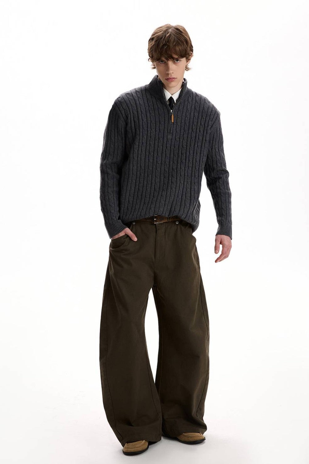 Calvin Mock Neck Sweater