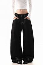 Paris Button Wide Jeans