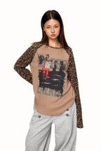 Quinn Leopard Raglan T-Shirt
