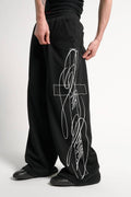 Zane Cross Embroidered Sweatpants