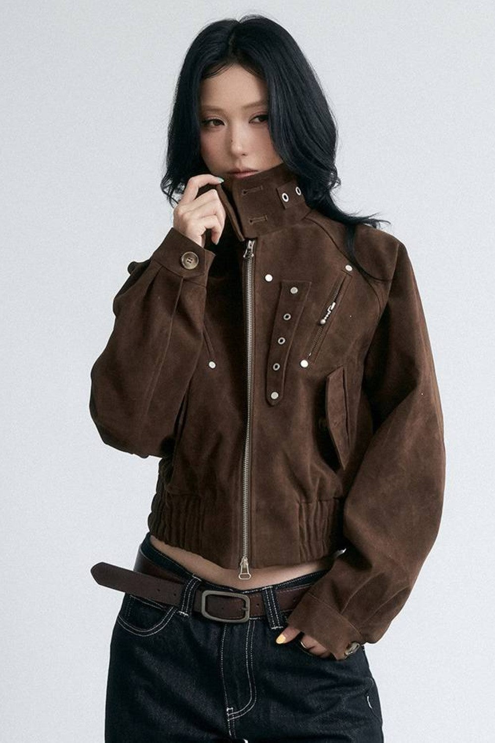 Studded Horizon Cropped Jacket