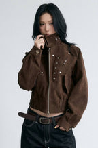 Studded Horizon Cropped Jacket
