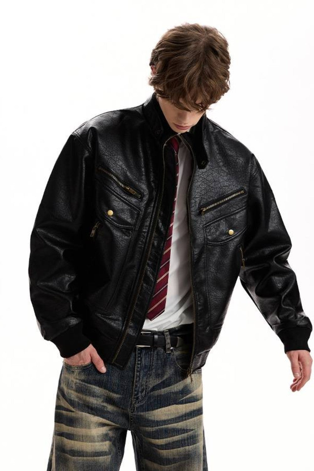 Vintage Moto Leather Jacket