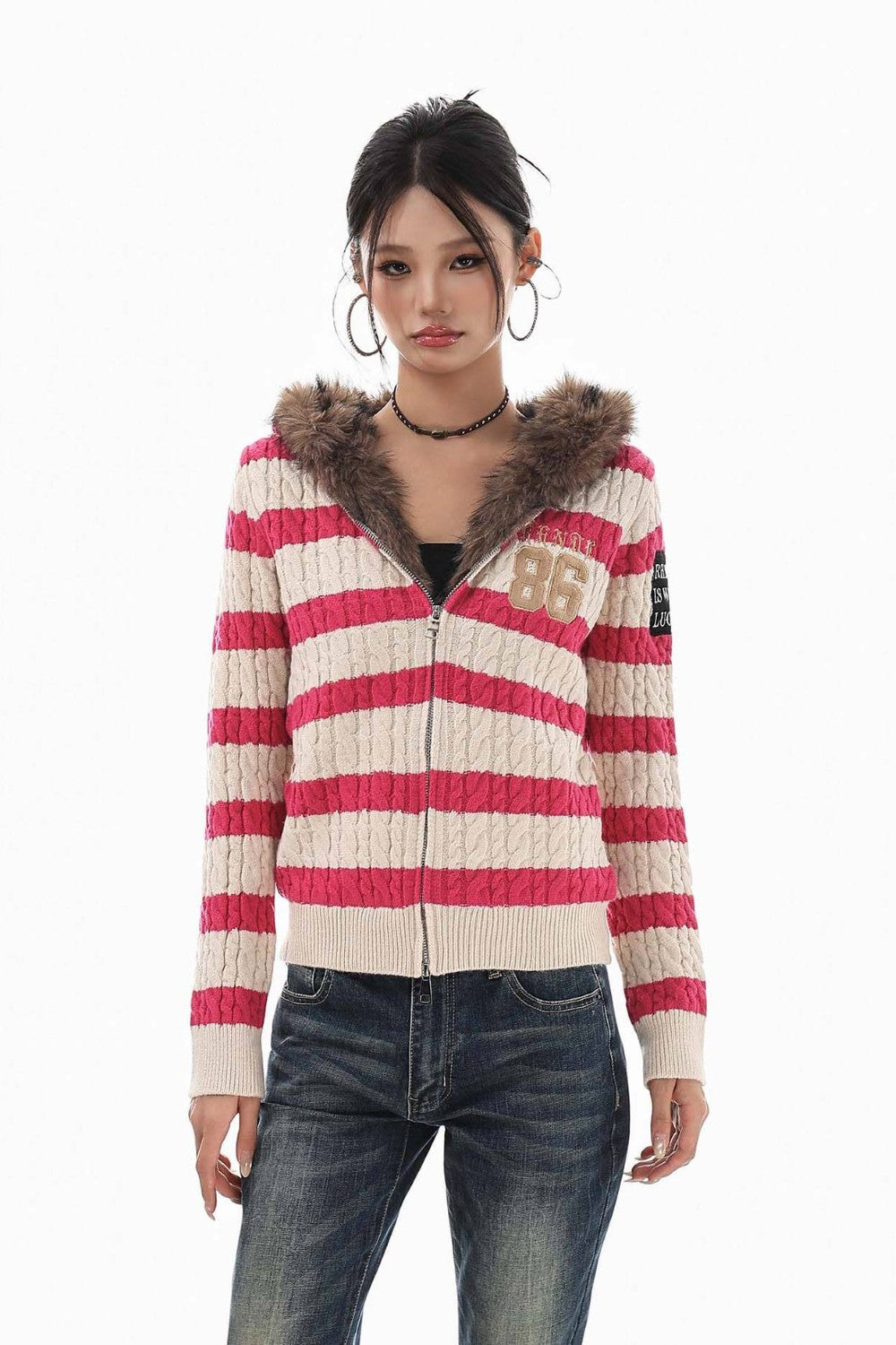 Frostline Striped Knit Sweater