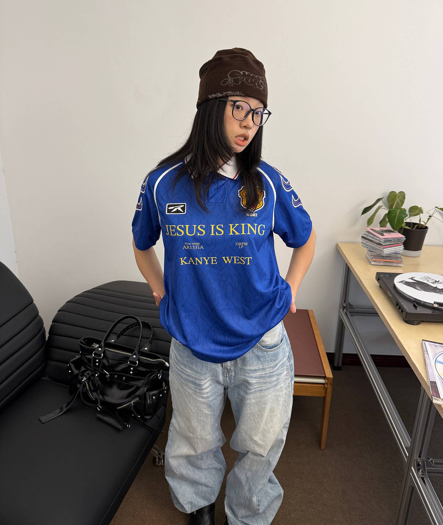 Royal Blue Kanye Jersey