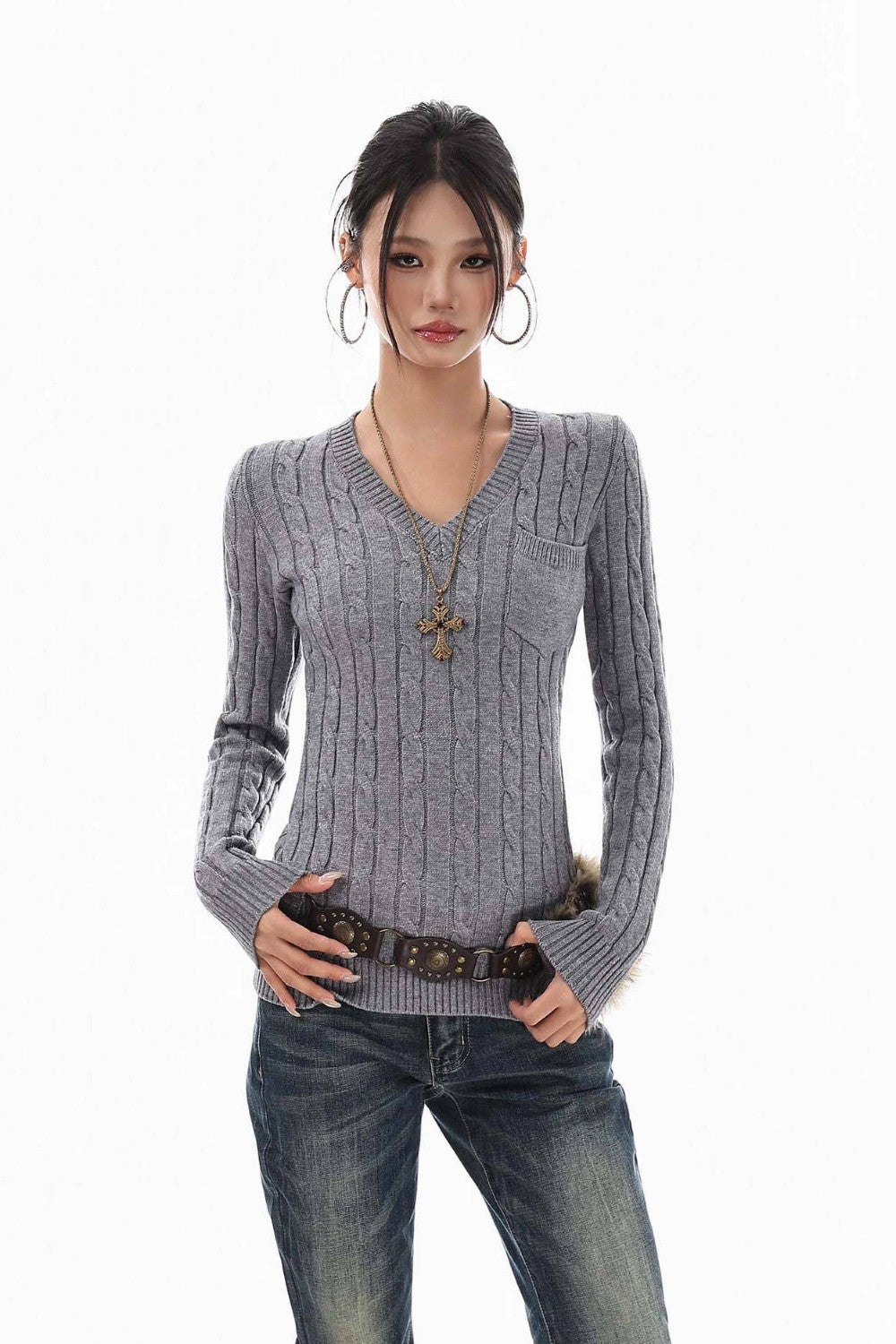 Soft Archive V-Neck Sweater