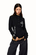 Kendall Gothic Cross Longsleeve