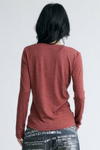 Echo Graphic V-Neck Top