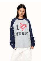Love Music Raglan T-Shirt