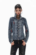 Blue Static Utility Jacket