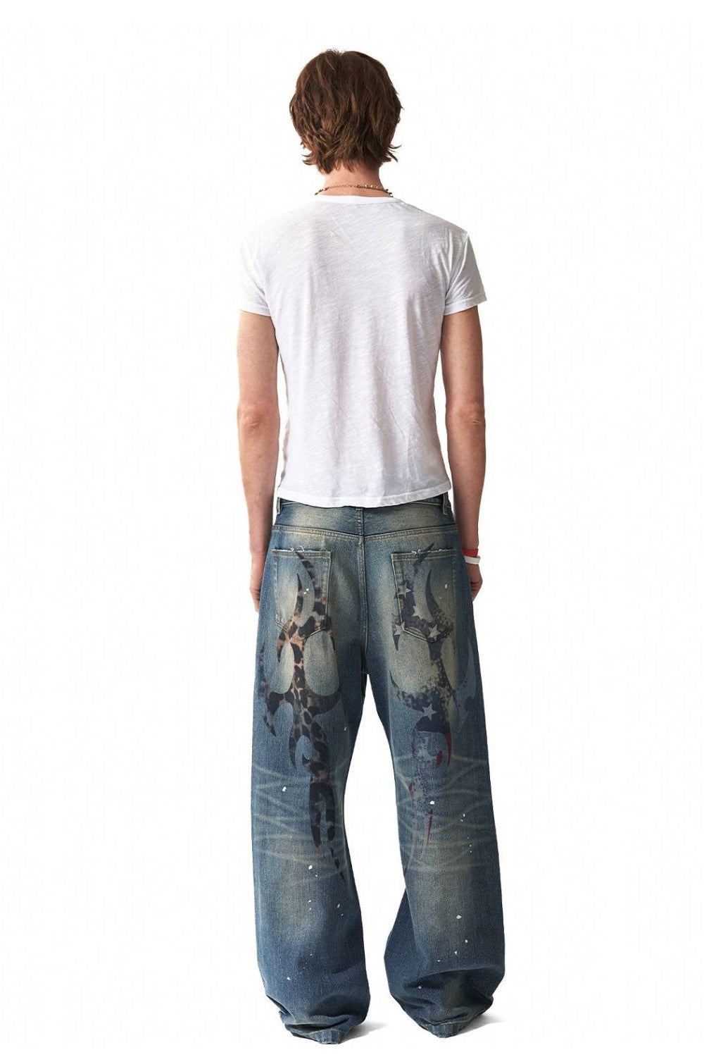 Daiki Distressed Baggy Jeans