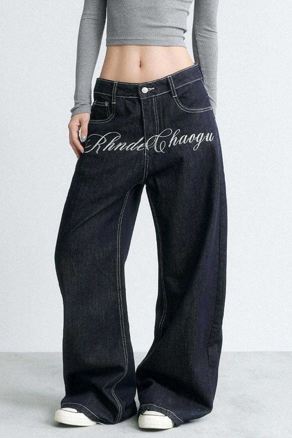 Indigo League Straight Jeans