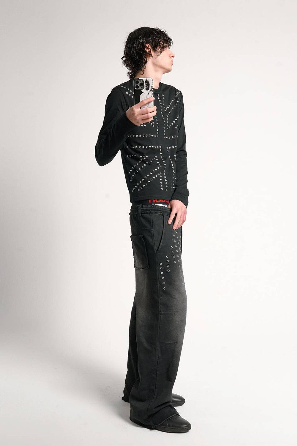 Studded Crystal Long Sleeve